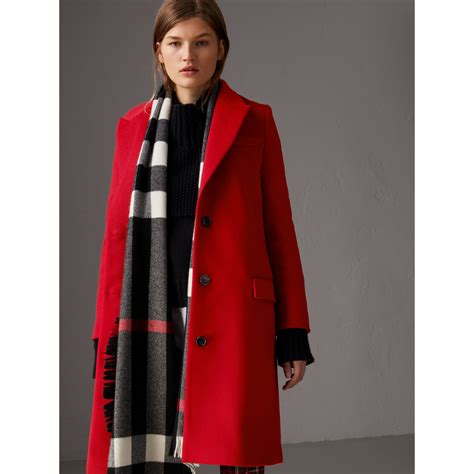 burberry wool cashmere tailored coat review|burberry coat with wool collar.